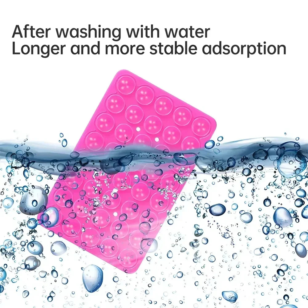 Silicone Suction Cup Phone Case Mount Double Sided, Phone Accessories Hands-Free Strong Grip Holder Silicon Phone Stand