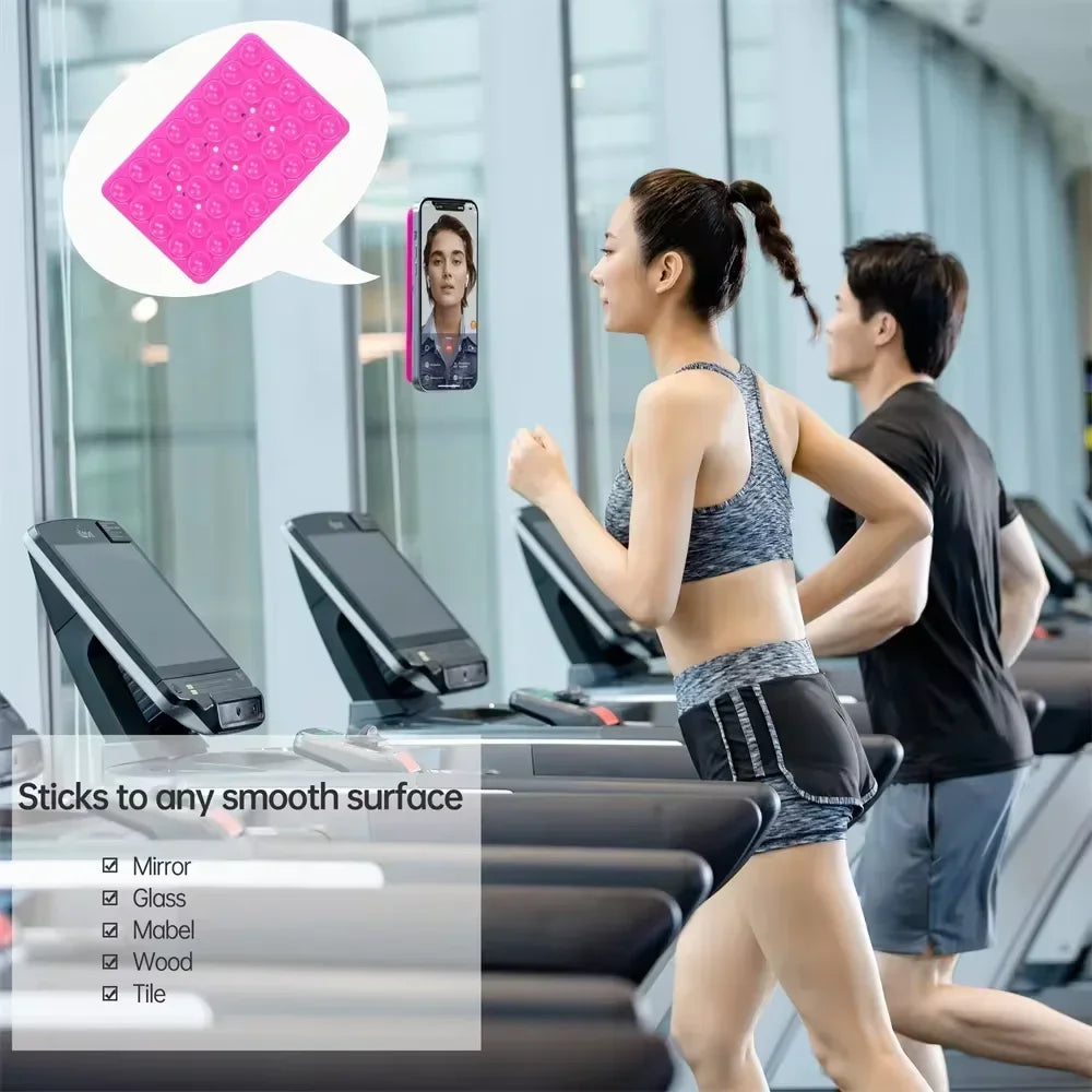 Silicone Suction Cup Phone Case Mount Double Sided, Phone Accessories Hands-Free Strong Grip Holder Silicon Phone Stand